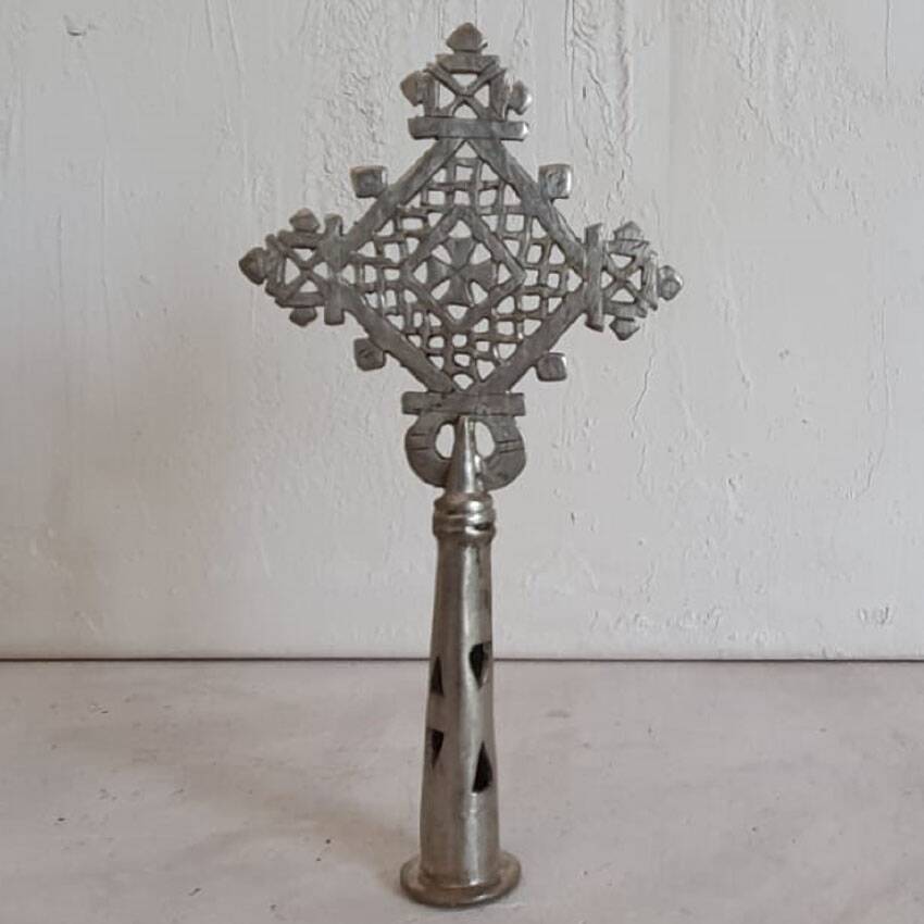 Small Ethiopian Coptic processional cross