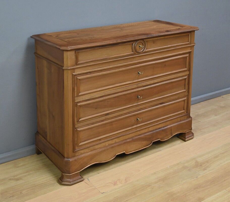 Walnut chest of drawers, Louis-Philippe style – 1900