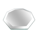 Beveled octagonal mirror 40s 50s