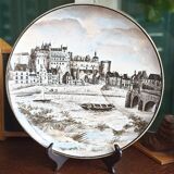 Art Deco decorative dish Creil and Montereau Choisy-le-Roi Château d'Amboise