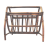 Rattan magazine holder