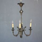 Gloss metal silver style Louis XVI