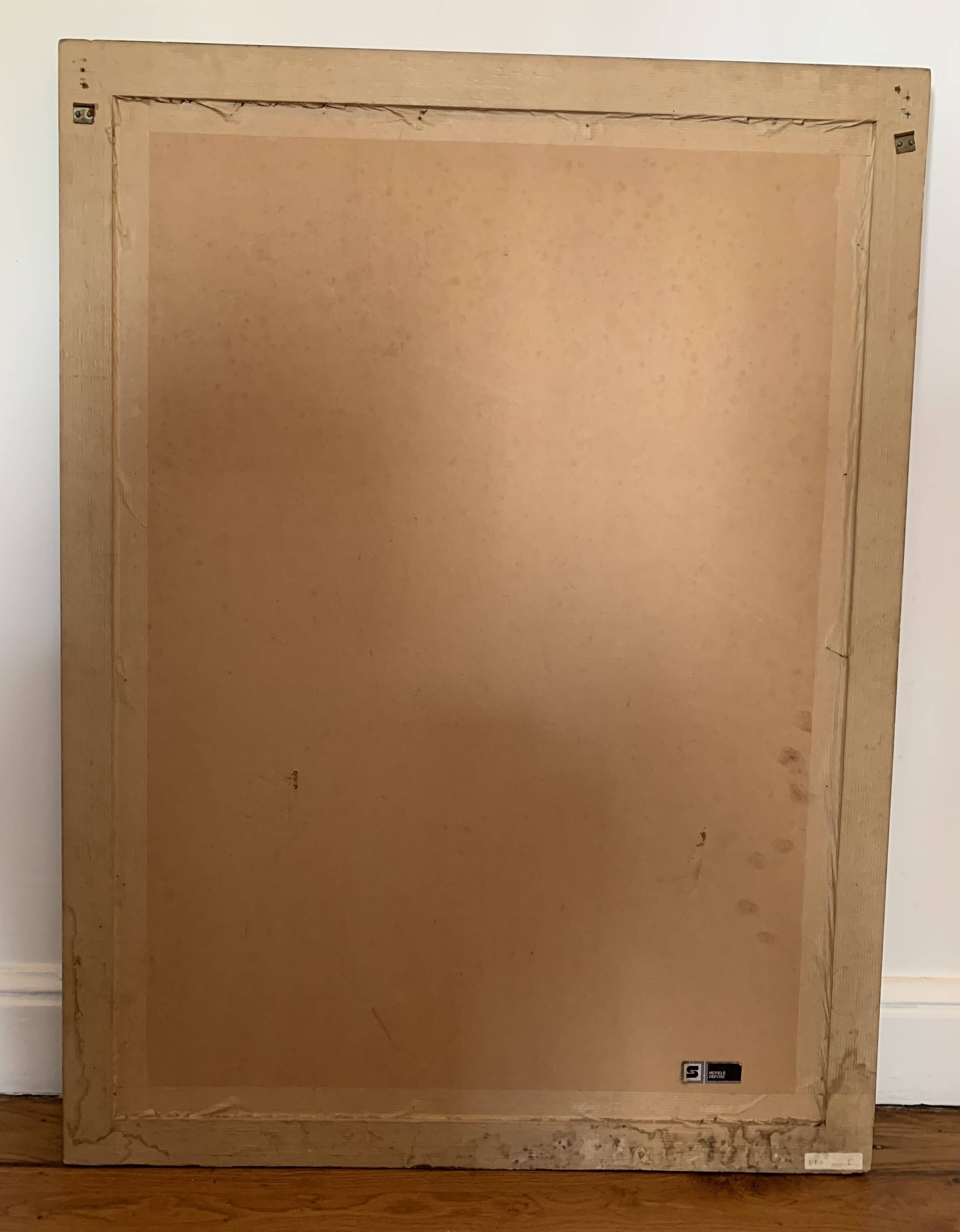 Silkscreen on mirror by Yvon Adam