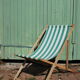 Chilienne vintage bleu et blanche