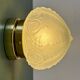 Vintage Art Deco frosted glass globe wall/ceiling light.