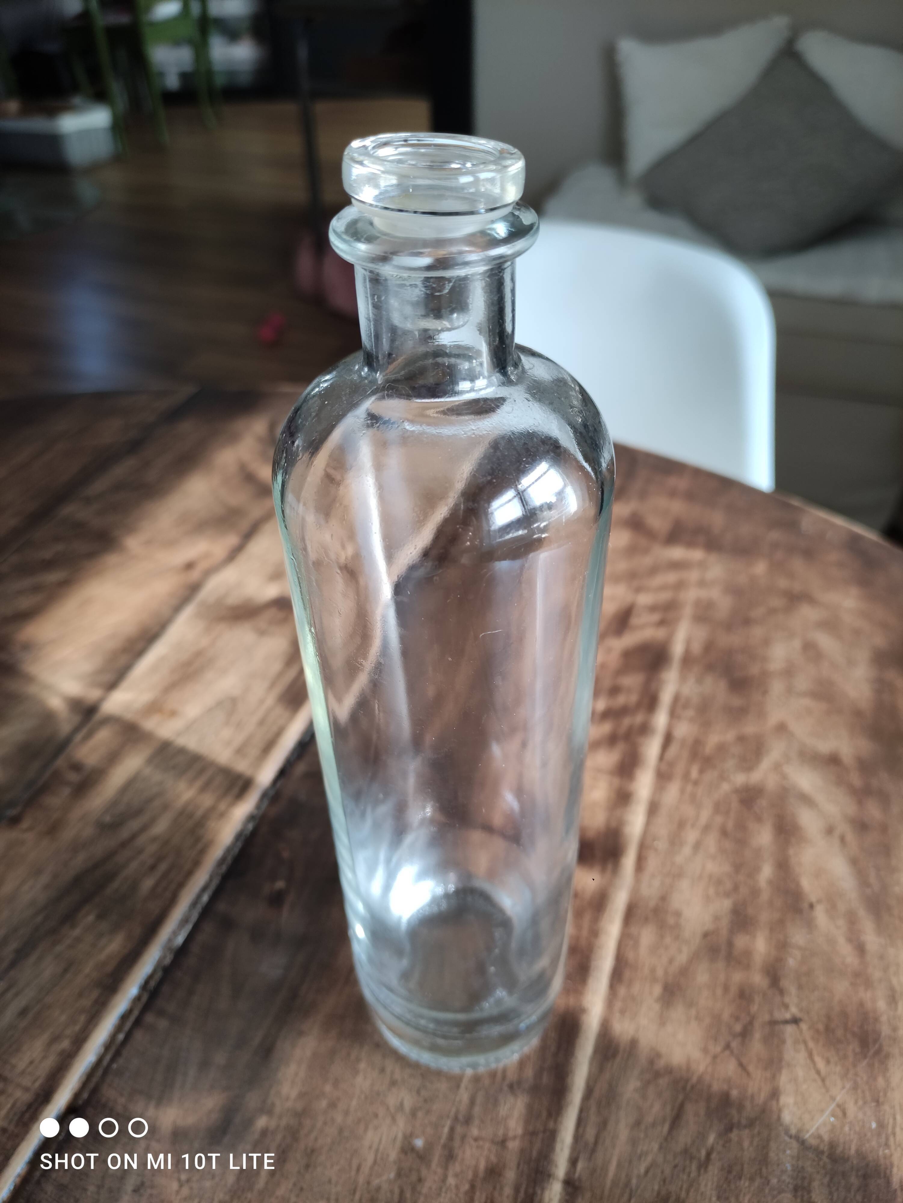 Glass cap bottle type apothecary bottle "KEFLA" 0.5L