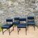 Ensemble de 4 chauffeuses modernistes