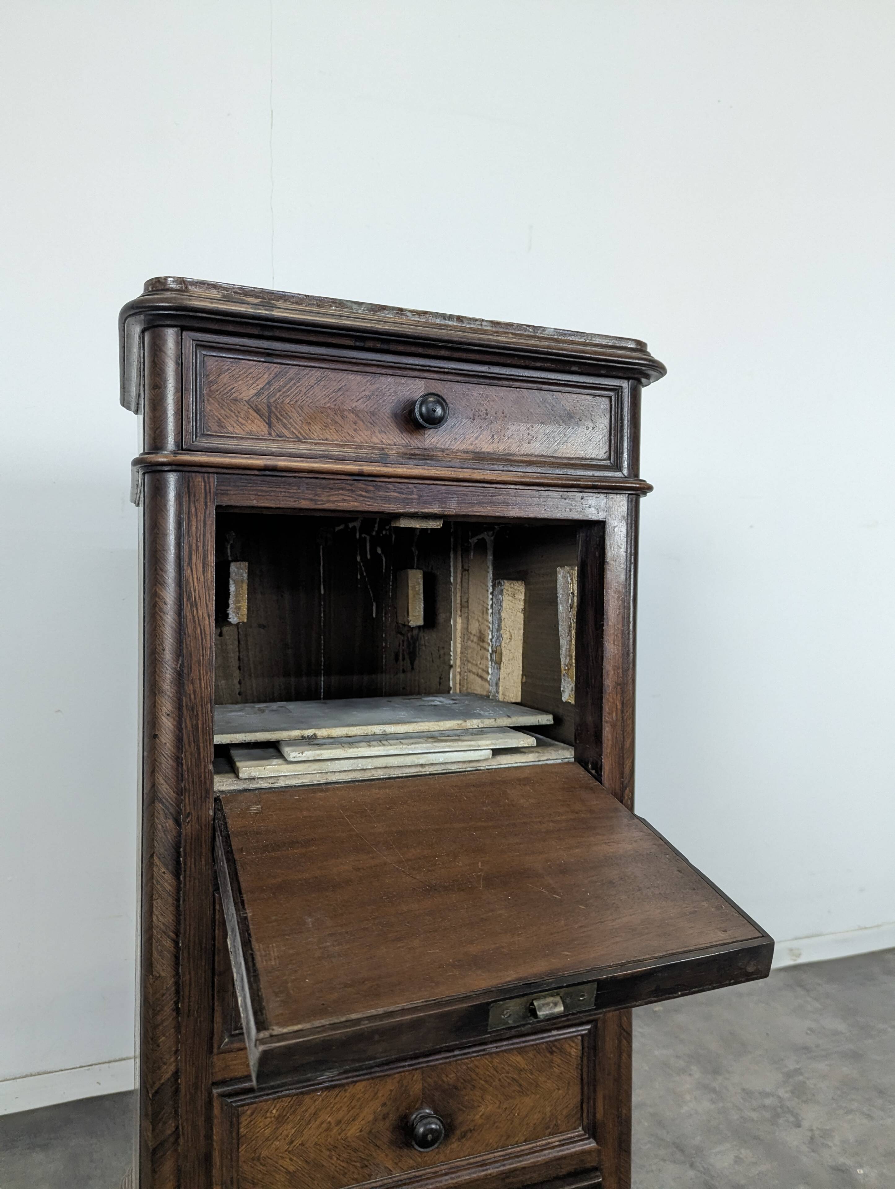 Rosewood bedside table from the Napoleonic III era.