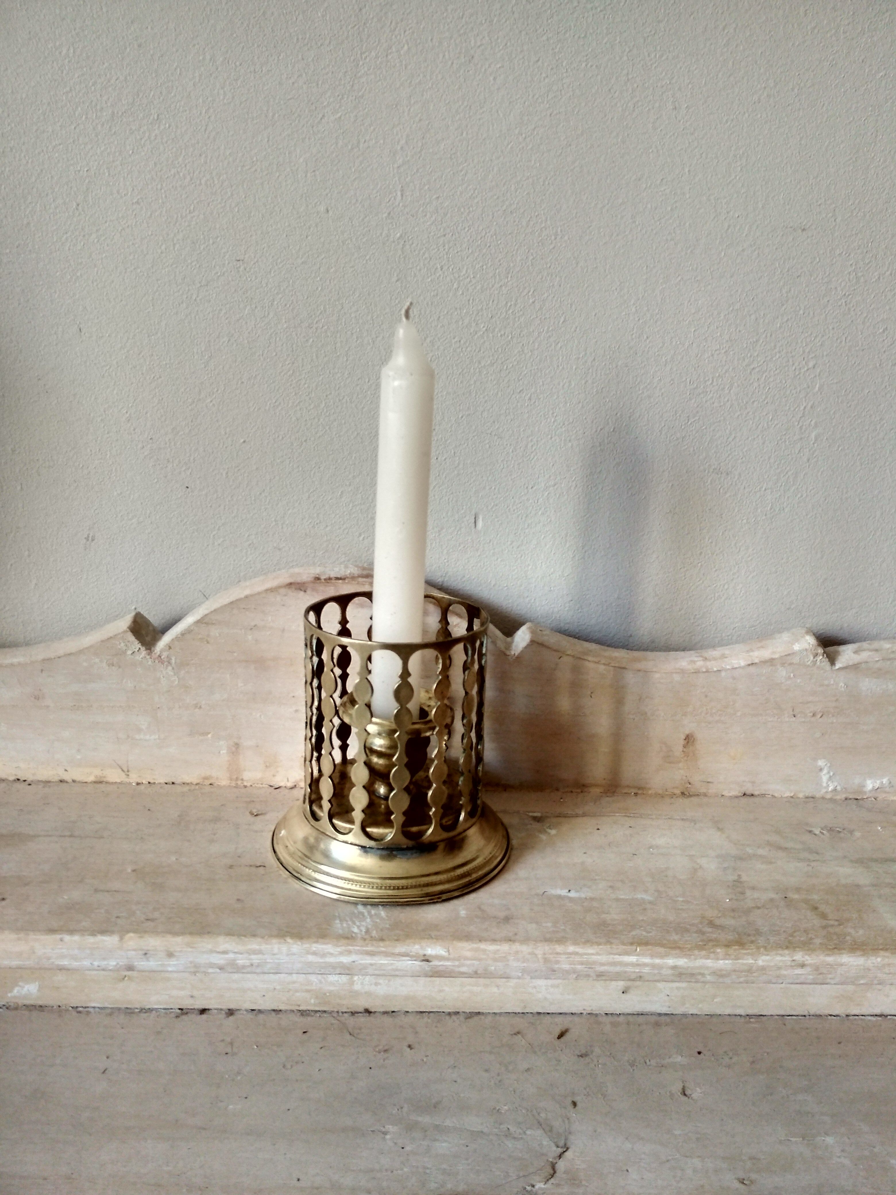 Brass candle holder