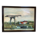 Canal landscape painting oil on panel signed