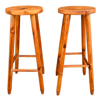 Pair of high stools