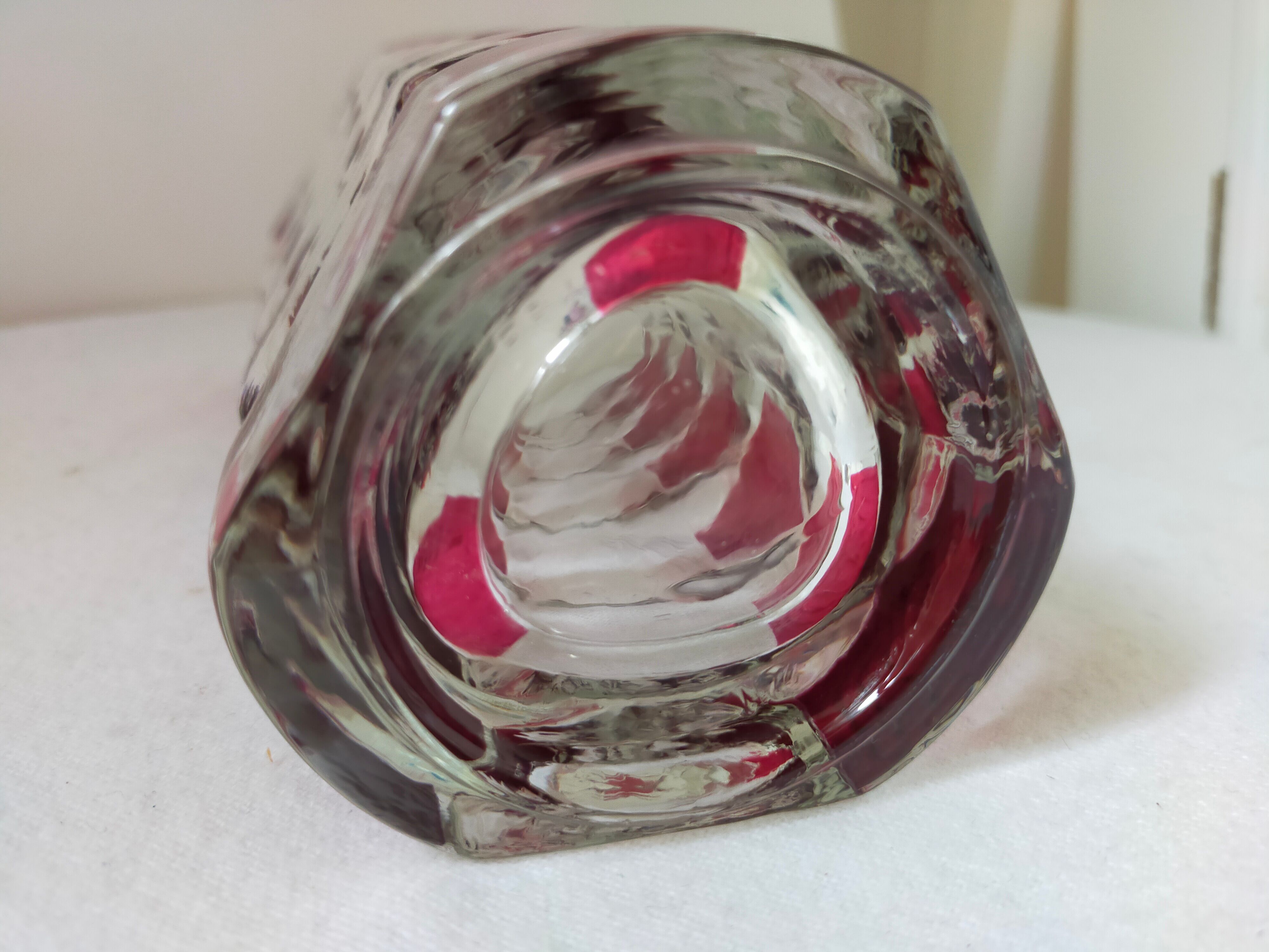 Glass art deco vase