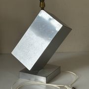 Vintage geometric lamp, 1970s design