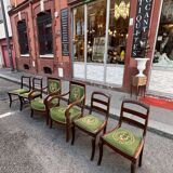 5-room living room from the 19th century Restoration period in mahogany