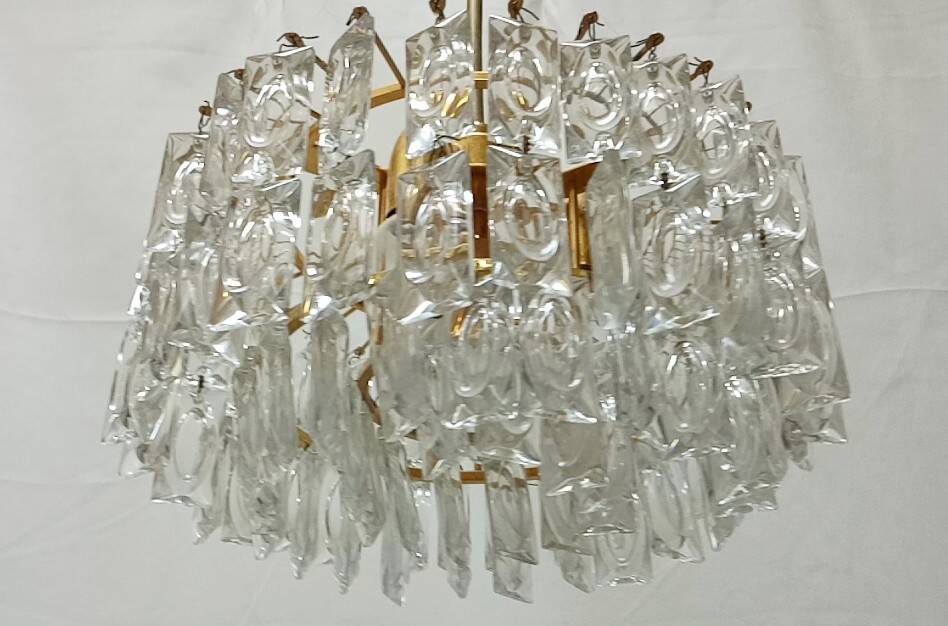 Chandelier by bakalowits & söhne, austria, 1960s