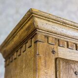 19th Century Rustic Oak Cabinet, 1890s