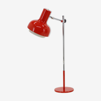 1960s Josef Hurka Red Desk Lamp,Czechoslovakia