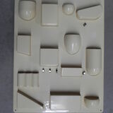 Vintage plastic wall rack, storage system