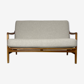 2seater sofa in oak by Tove & Edward Kindt-Larson