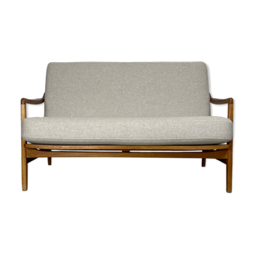 2seater sofa in oak by Tove & Edward Kindt-Larson