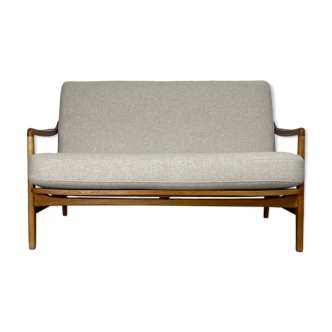 2seater sofa in oak by Tove & Edward Kindt-Larson