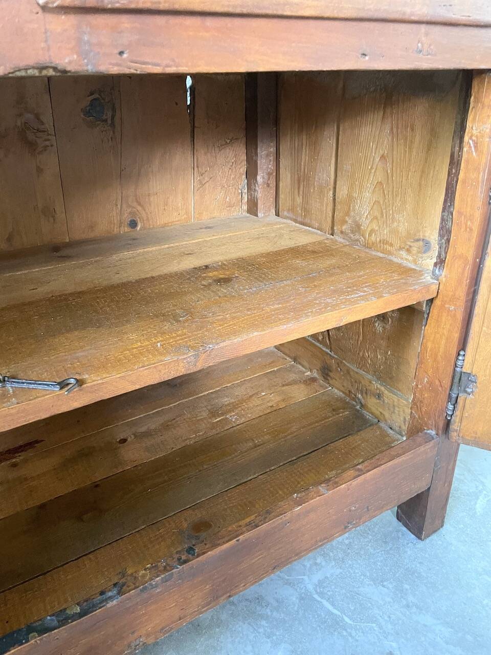 Jam cabinet, folk art furniture, oak, 19th century
