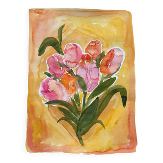 Painting on paper "Gift to yourself"