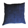 Housse de coussin en bogolan bleu