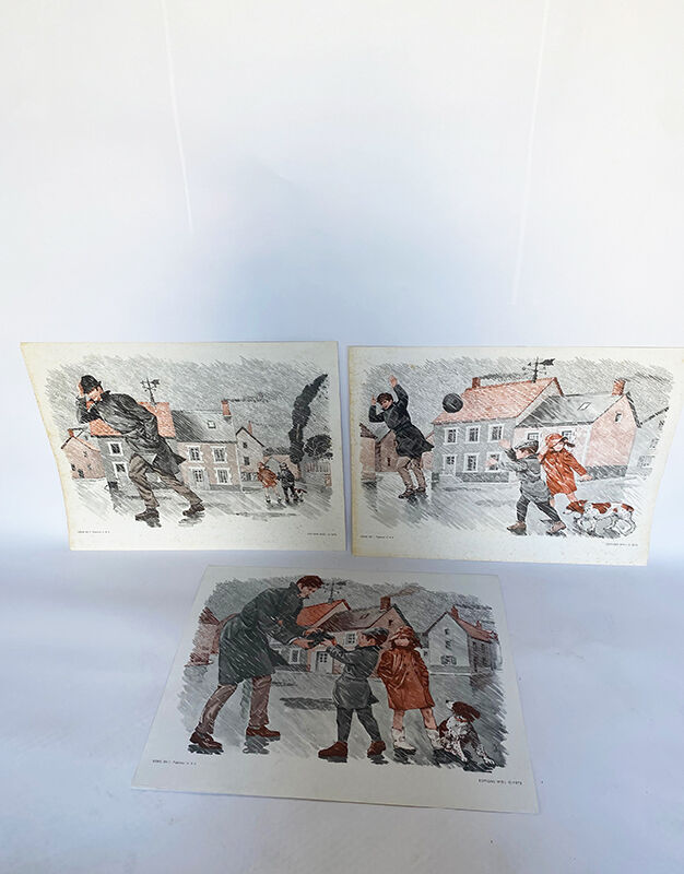 Series of 3 posters 'Hunt & Storm'