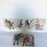 Series of 3 posters 'Hunt & Storm'