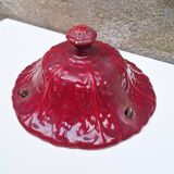 Hanging planter in red earthenware