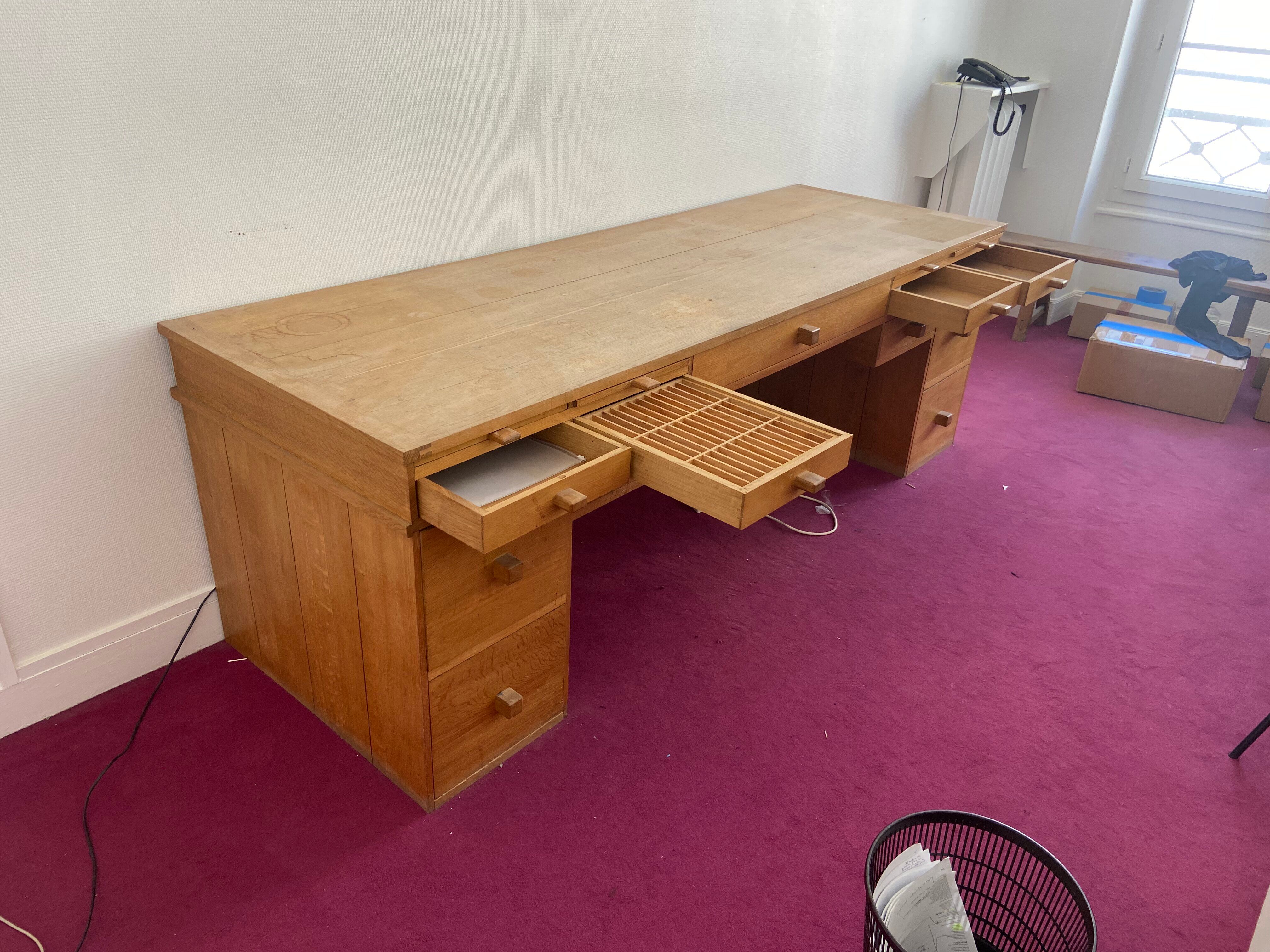 Desk with drawers
