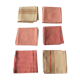 Lot 6 serviettes de table coton rayures matelas vichy rouge beige création