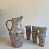 Jug and stoneware cups