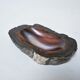 Cendrier brutaliste en agate brune