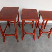 Ensemble de trois tables Pologne Cracovie années 1930