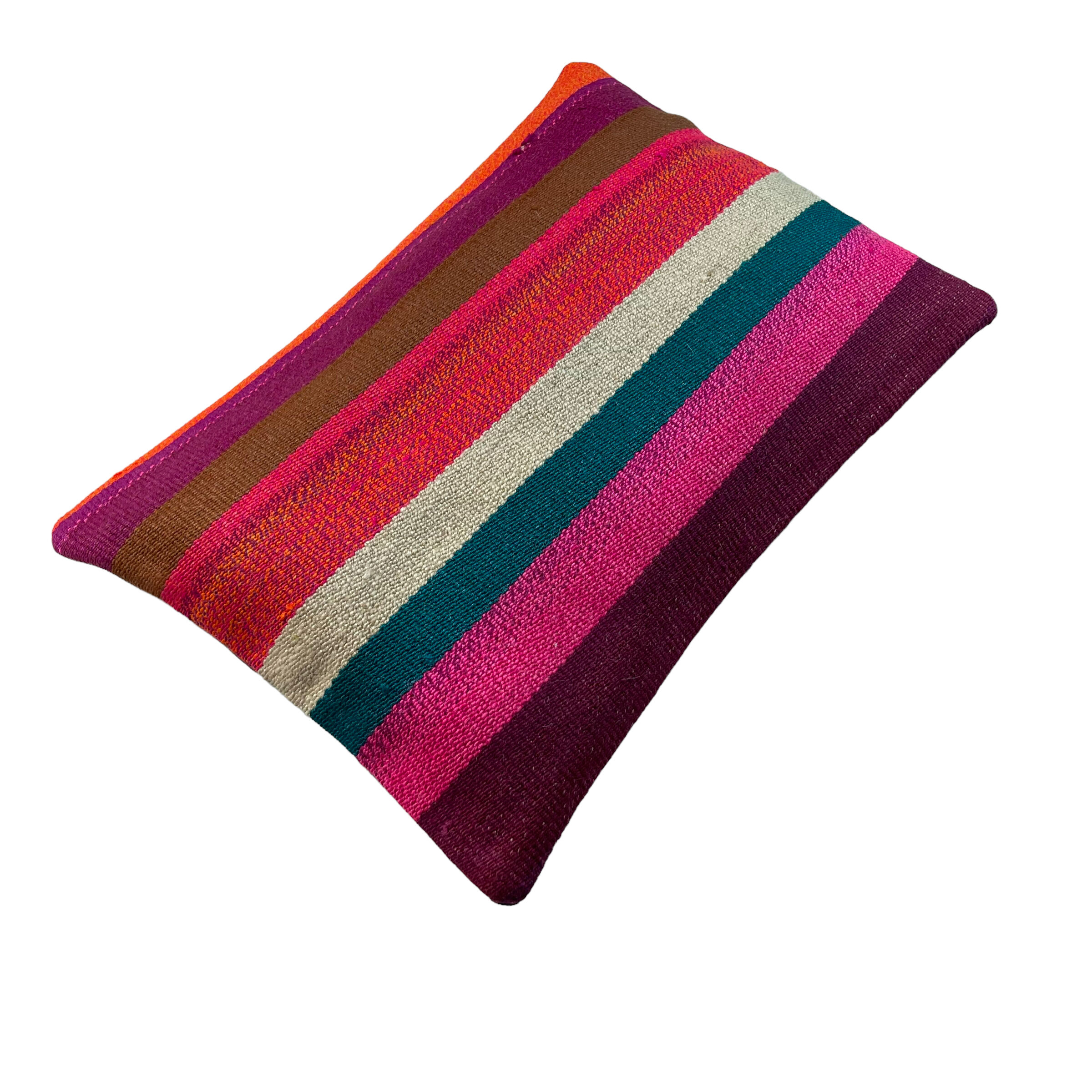 Housse de coussin vintage turque faite à la main, 30 x 50 cm