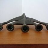 Brutalist Bronze Candleholder by Michael Harjes, 1960s
