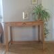 Table de ferme en bois un tiroir