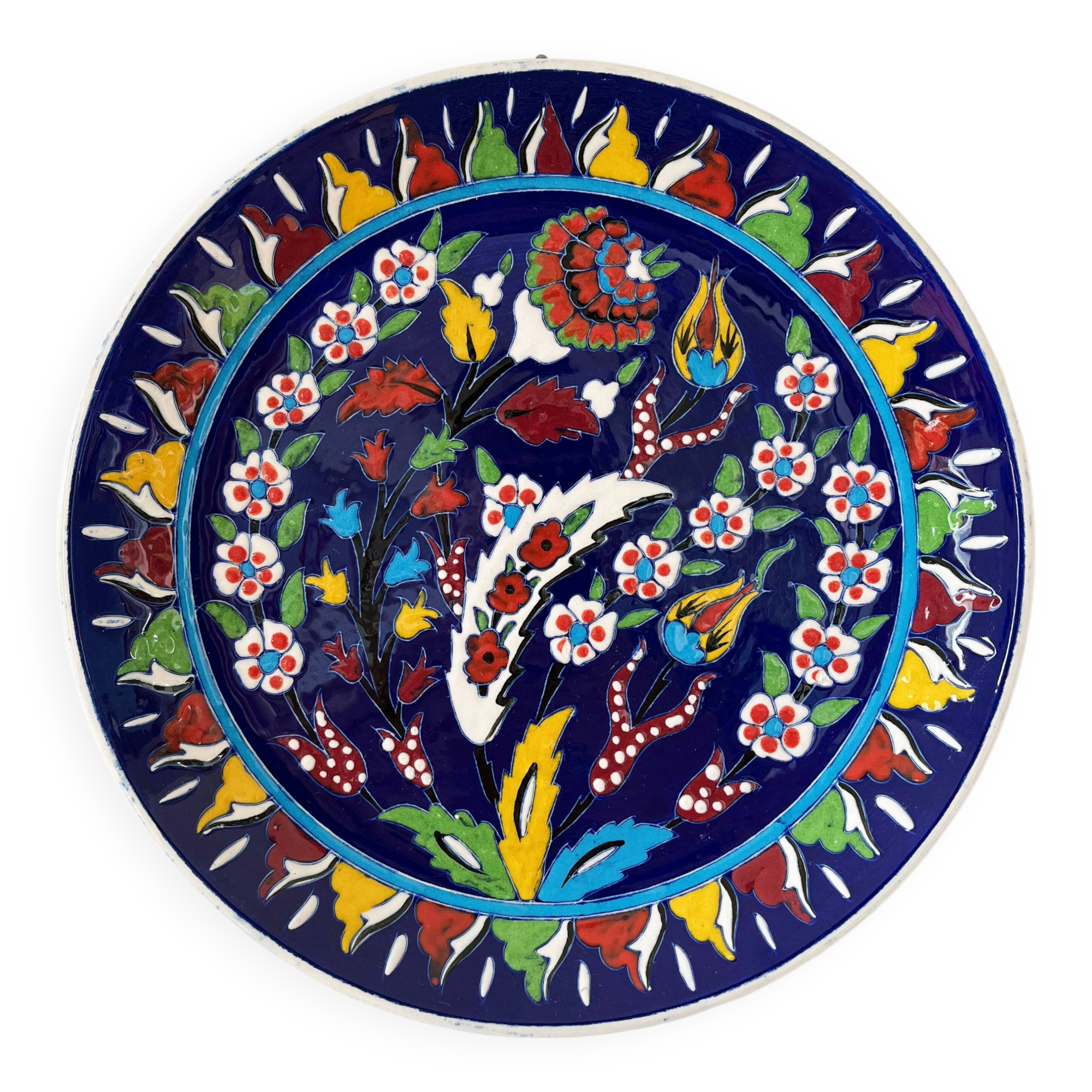 Kuthaya handcrafted ceramic plate