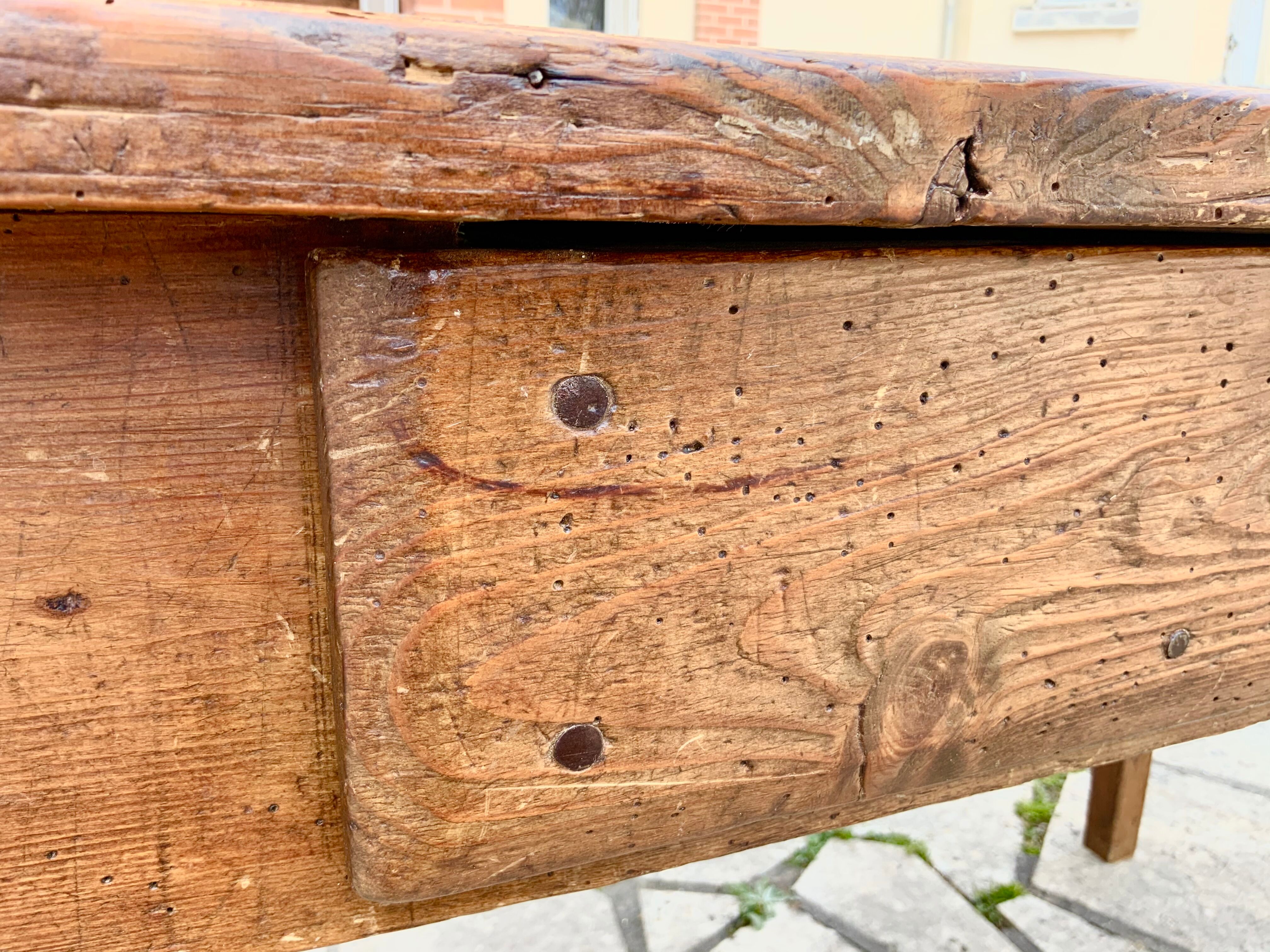 Old oak farm table 153cm