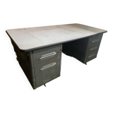 Roneo desk in grey metal