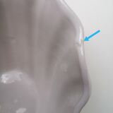 Salad bowl / cache vintage shell pot in earthenware