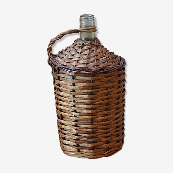 Demijohn in rattan