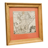 Rare original map of Ethiopia from the 17th century by Willem Janszoon Blaeu.