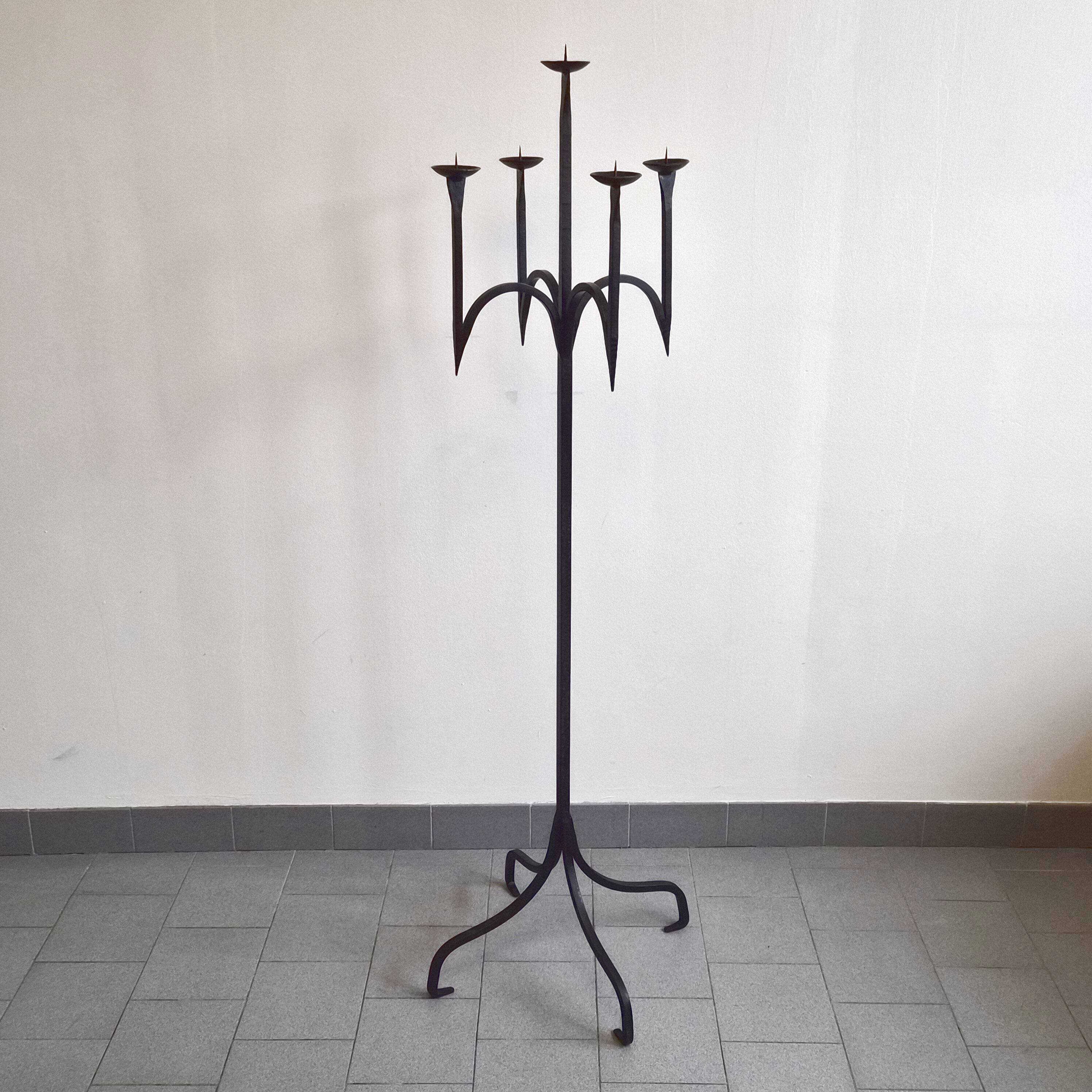 Vintage brutalist candlestick 1970