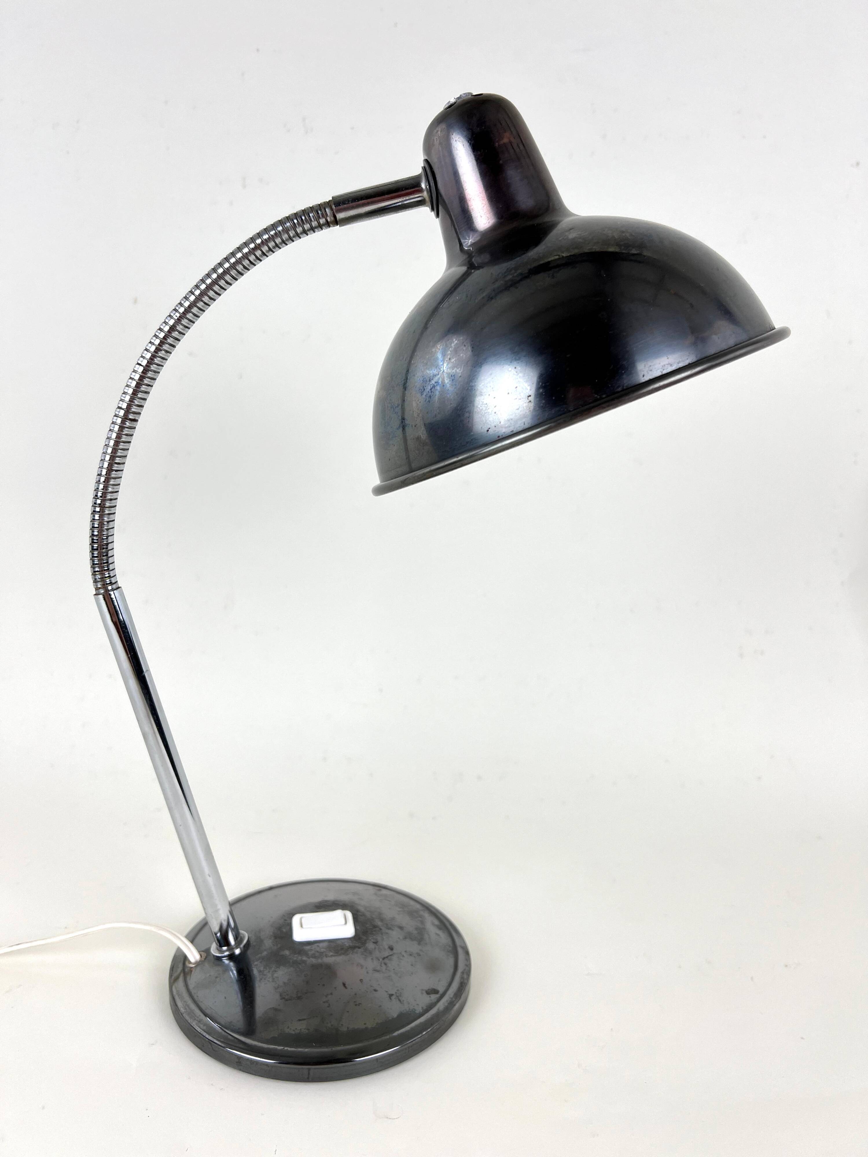 Old Table Lamp Wall Light in Aluminor Metal Vintage 50s/60s