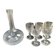 Decanter and 6 crystal cut glasses XIXth