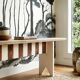 Large farmhouse bench