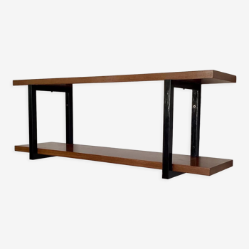 Etagère murale bois et métal